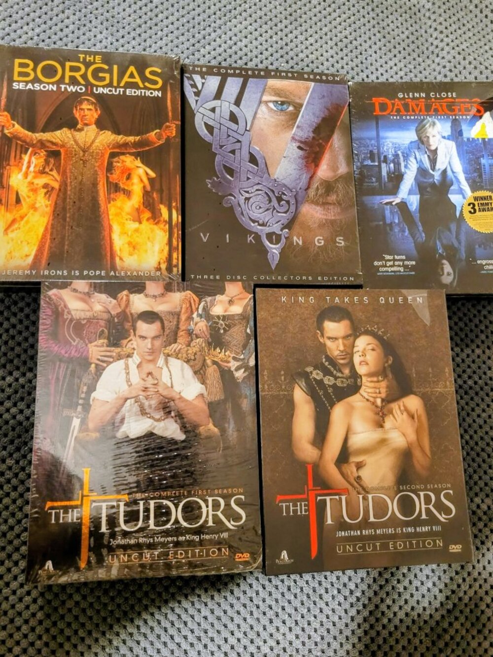 Historical Fiction DVD Bundle! | 5 Sets of DVDs Incl. "The Tudors" And "Vikings"